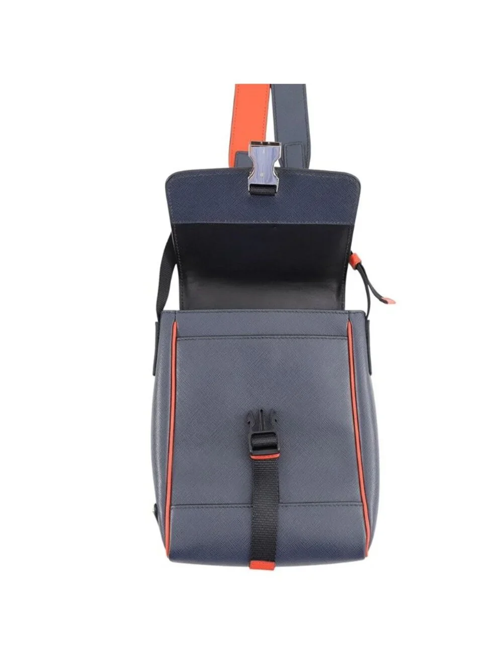 Prada Shoulder Bag Triangle Logo Saffiano Leather